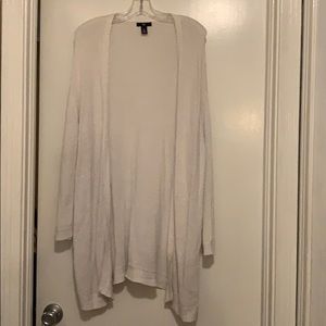 NWOT GAP Women’s white and silver cardigan